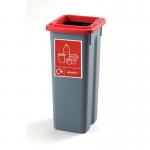 Colour coded open top recycling bin stations 427345