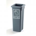 Colour coded open top recycling bin stations 427346