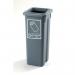 Colour coded open top recycling bin stations 427346