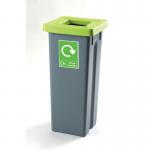 Colour coded open top recycling bin stations 427349