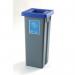 Colour coded open top recycling bin stations 427350