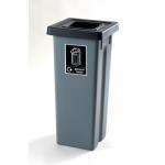 Colour coded open top recycling bin stations 427351