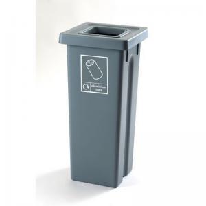Colour coded open top recycling bin stations 427353