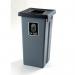 Colour coded open top recycling bin stations 427358