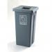 Colour coded open top recycling bin stations 427360