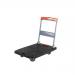 Folding plastic platform trucks with deadmans brake 427380