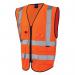 Lynton Iso 20471 Class 2 Superior, Xl Orange Waistcoat 427477