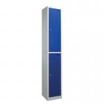 Express Standard Top Locker - Blue - 2 Door with Cam Lock - H X 300 W X 300 D Mms - Flat Packed 427503