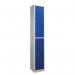 Express Standard Top Locker - Blue - 2 Door with Cam Lock - H X 300 W X 300 D Mms - Flat Packed 427503