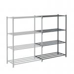 Heavy duty tubular shelving add on bay, 2500mm high 427673