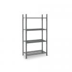 2000mm high heavy duty tubular shelving without chipboard covers 427675
