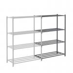 Heavy duty tubular shelving add on bay, 2000mm height 427684