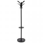Alba Brio Coat Stand With Umbrella Holder, Black (N) 427729