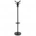 Alba Brio Coat Standwith Umbrella Holder, Black (n) 427729