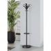 Alba Brio Coat Stand With Umbrella Holder, Black (N) 427729