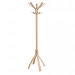 Alba Cafe Coat Stand, Light Wood 427731