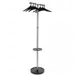 Alba Wavy 2 Coat Stand  Clothes Rack, Incl 6 Abs Hangers 427734