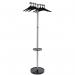 Alba Wavy 2 Coat Stand Clothes Rack, Incl 6 Abs Hangers 427734