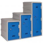 Plastic 1 Door Locker -key Operated Lock - H 450 mm - Blue 427884