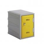 Plastic 1 Door Locker -key Operated Lock - H 450 mm - Yellow 427890