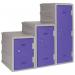 Plastic 1 Door Locker -key Operated Lock - H 600 mm - Purple 427895