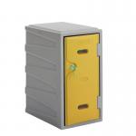 Plastic 1 Door Locker -key Operated Lock - H 600 mm - Yellow 427897