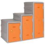 Plastic 1 Door Locker -key Operated Lock - H 900 mm - Orange 427900