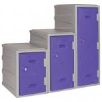 Plastic 1 Door Locker -key Operated Lock - H 900 mm - Purple 427902