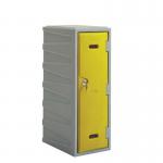 Plastic 1 Door Locker -key Operated Lock - H 900 mm - Yellow 427904