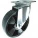 Plate Fixing Swivel Castor 125 mm Greypolyurethane Tyred Nylon Wheel Ball Journal Bearing 427960