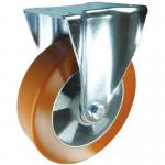 Plate Fixing Fixed Castor 100 mm Polyurethanetyred Aluminium Wheel Ball Journal Bearing 428033