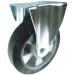 Plate Fixing Fixed Castor 200 Mmrubber Tyred Aluminium Wheel Ball Journal Bearing 428049