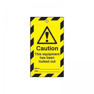 Lockout Tags - Caution This Equipment Has Been Locked Out Double Sided