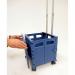 Folding box trolley with swivel wheels, capacity 35kg 428062