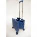 Folding box trolley with swivel wheels, capacity 35kg 428062