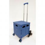 Folding box trolley with stairclimbing wheels, capacity 35kg 428063