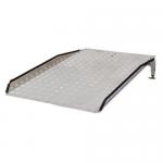 Permanent aluminium access ramp with telescopic legs 428089