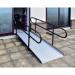 Permanent fixed ramp with telescopic legs and handrails 428097