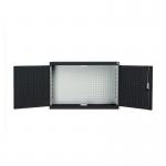 Cubio Cupboard With Perfo Backpanel - Anthracite Grey Wxdxh: 1050X325X700mm Ral 70357016 428255