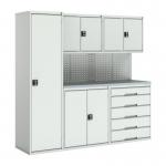 Verso Modular Workshopwith 4 X Cupboards, 1 X Cabinet 428303