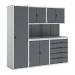 Verso Modular Workshopwith 4 X Cupboards, 1 X Cabinet 428304