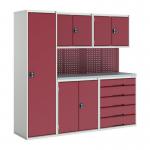 Verso Modular Workshopwith 4 X Cupboards, 1 X Cabinet 428305