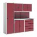 Verso Modular Workshopwith 4 X Cupboards, 1 X Cabinet 428305