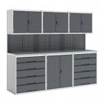 Verso Modular Workshopwith 4 X Cupboards, 2 X Cabinets 428308