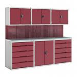 Verso Modular Workshopwith 4 X Cupboards, 2 X Cabinets 428309