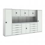 Verso Modular Workshopwith 6 X Cupboards, 2 X Cabinets 428311