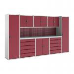 Verso Modular Workshopwith 6 X Cupboards, 2 X Cabinets 428313