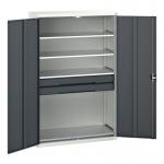 Verso Kitted Cupboardwith 4 Shelves, 2 Drawers 428316