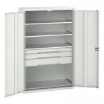 Verso Kitted Cupboardwith 4 Shelves, 3 Drawers 428319