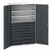 Verso Kitted Cupboardwith 3 Shelves, 8 Drawers 428328